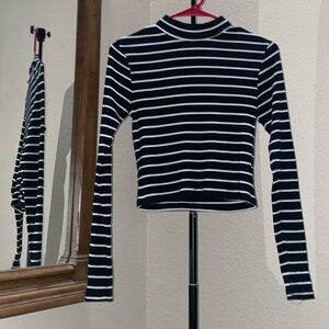 Striped long sleeve tee